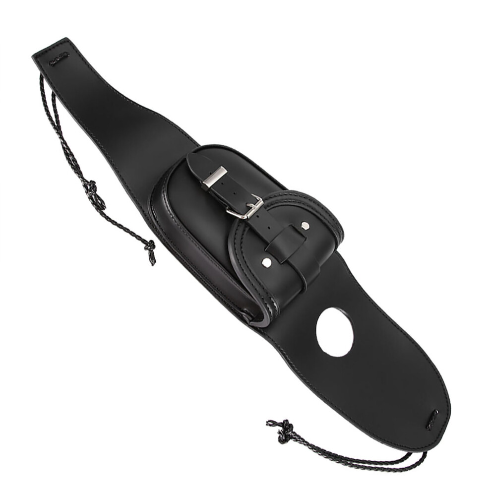 Universal Pu Leather Motorcycle Fuel Tank Cover With Pouch Bag Black 7901393200820