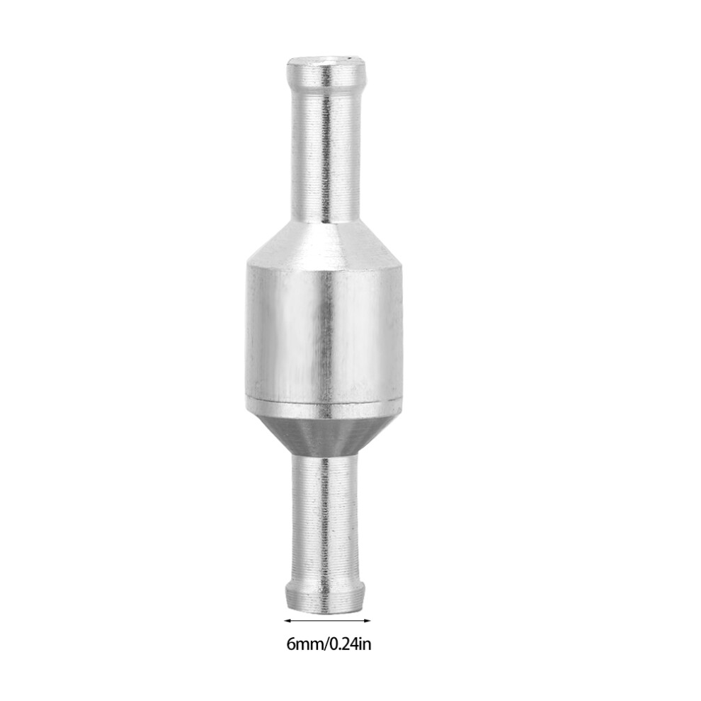 Inline Aluminium Check Valve 6Mm For Fuel Diesel Gas Liquid Air Non Return 7651393200527