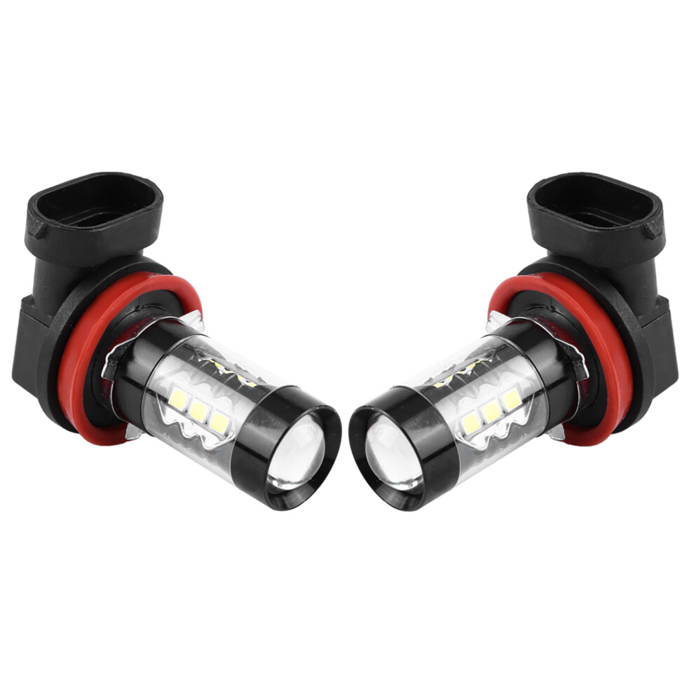 2 Pcs H11 H8 12V-24V 80W Led Fog Lights, Long Lifespan White 7671393270566