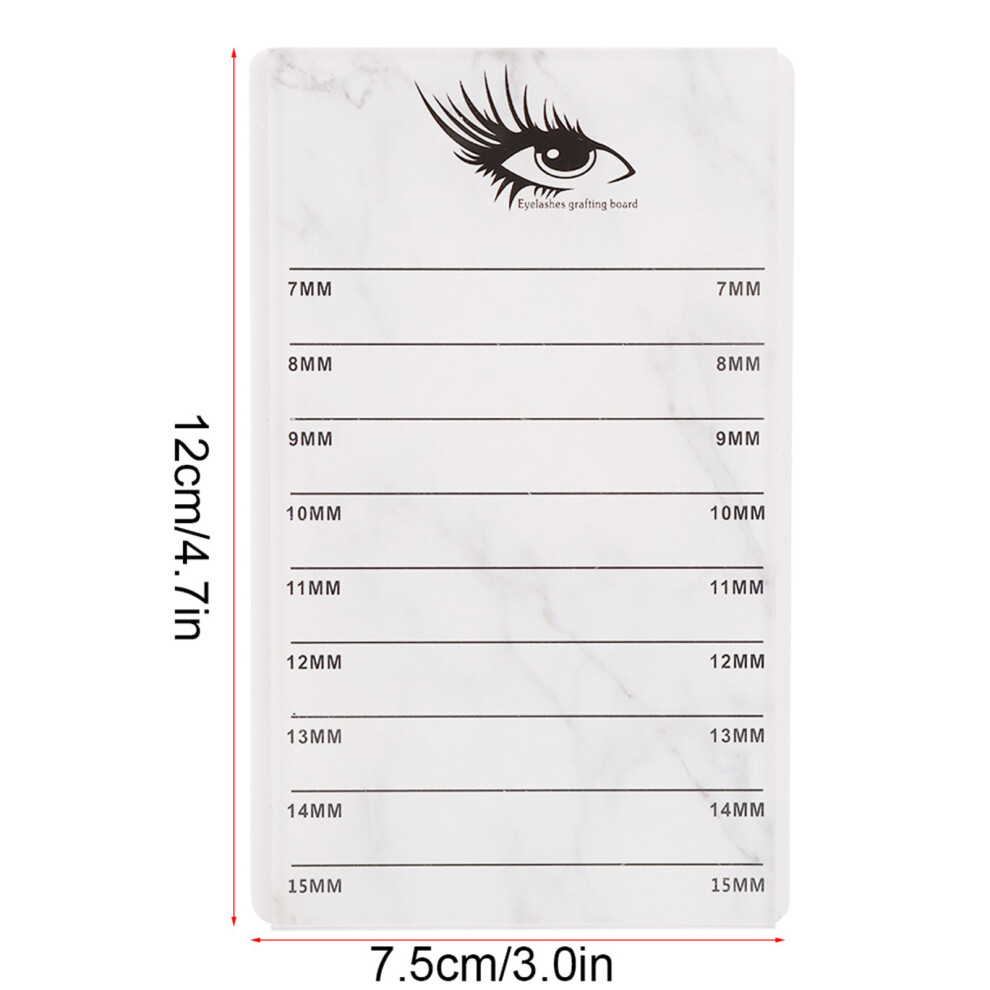 Unisex 10-Layer Acrylic False Eyelash Storage Box With Marble Design, 12X7.5x13cm