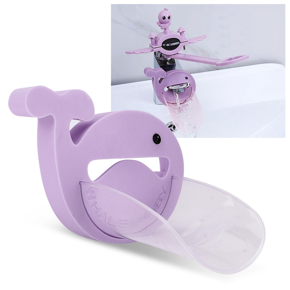 Faucet Extender Water Nozzle Sink Handle Extender For Baby Wash (Purple) Purple
