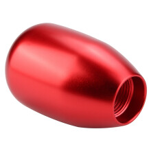 Car 5-Speed Manual Gear Shift Knob Red with 3 Adapters 8/10/12mm