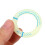 Blue Letter Luminous Ignition Switch Key Ring 4