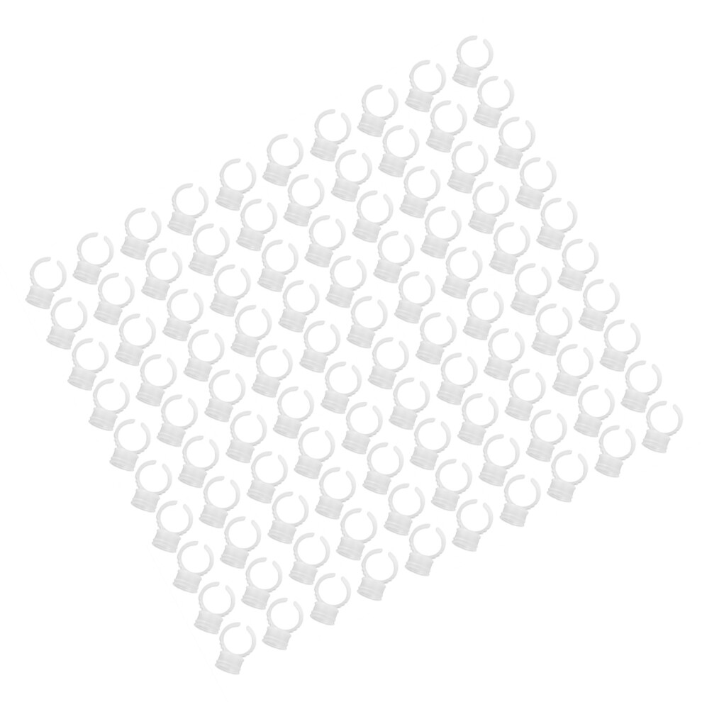 Disposable Eyebrow Tattoo Ink Rings Container 100pcs Medium Size