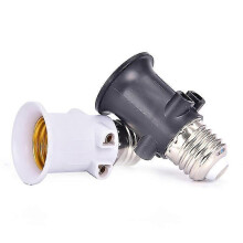 PBT Feuerfester E27-Lampenadapter Lampenhalter-Sockelfassungs-Umbau mit EU-Stecker