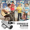 Guiro profissional grande em aço inoxidável com raspador, merengue latino, instrumento musical de percussão de 10 polegadas x 3 polegadas co 5