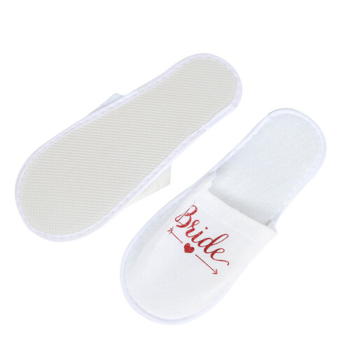 Disposable Bride Letter Pattern Slippers