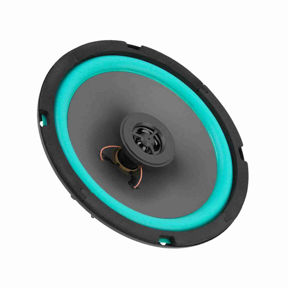 6.5 Inch 160W Car Tweeter Loud Speaker - High Power Audio Speaker Black/Green 9411393214911