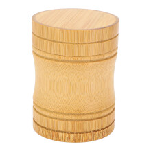 Portable Bamboo Tea Jar Storage Box Lightweight 400ml Tea Container for Kitchen