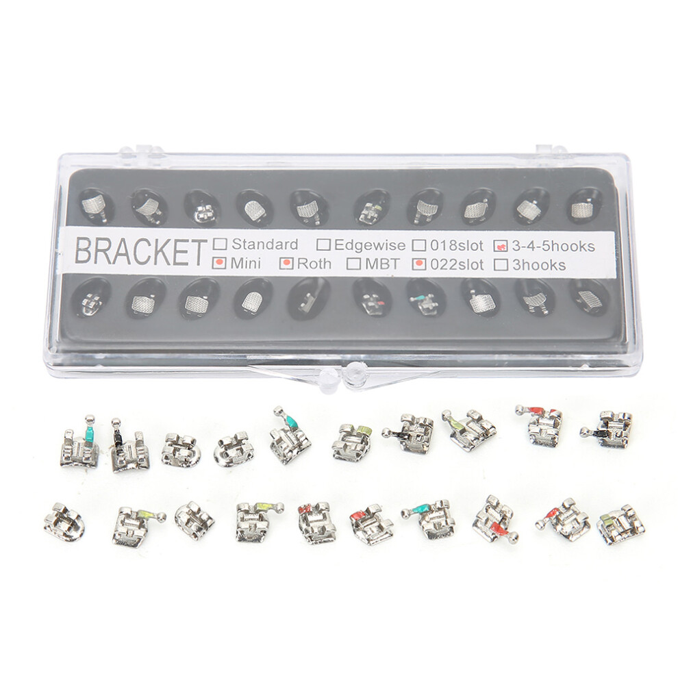 20pcs Metal Orthodontic Self-Ligating Dental Brackets for Orthodontic Treatment