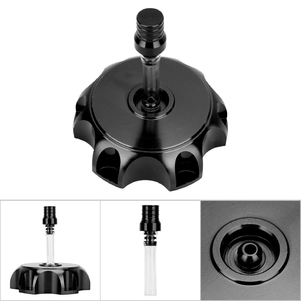 Motorcycle Cnc Aluminum Fuel Tank Cover Cap For 50Cc-160Cc Pit Dirt Bike Black 9381393215846