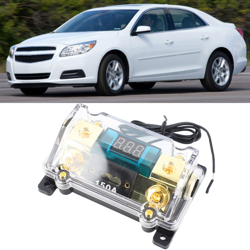 Car Audio Fuse Holder Box 150A With Digital Display | Power Distribution Block 8771393216157