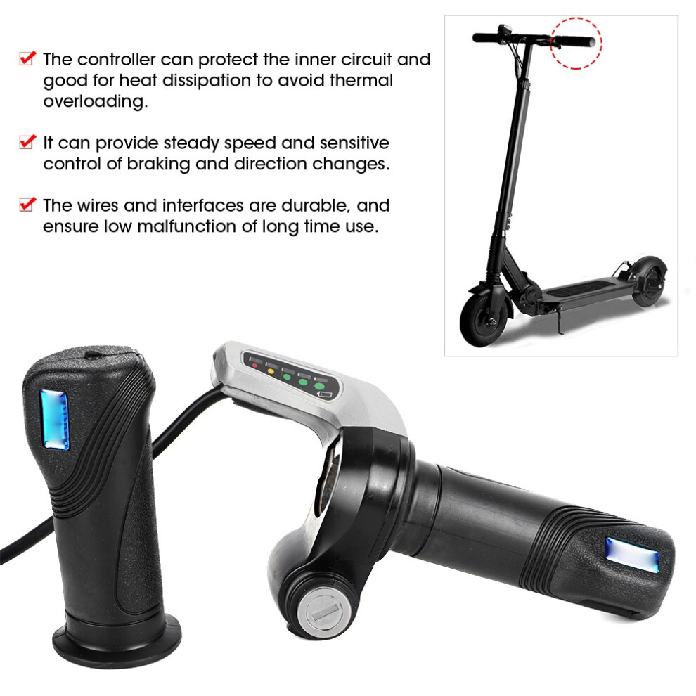24V 500W Brushed Motor Controller Kit With Throttle Grip For E-Bike & Scooter 8491393216123