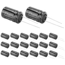 20 Stueck 13x21mm 2200uF 25V Radiale Aluminium Elektrolyt Kondensatoren
