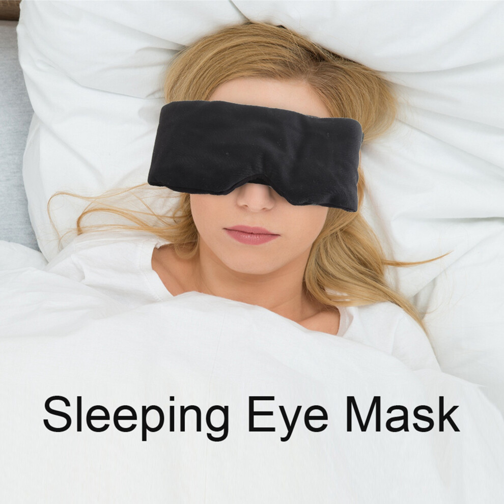 Black Comfortable Breathable Adjustable Eye Mask For Sleep, 20Cm