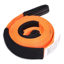 4WD Abschleppseil 5m Polyester Bergungsband 5 Ton Offroad-Fahrzeug Orange für Auto