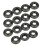 Engine Valve Bolt Cover Gasket Seals Kit for BMW E46 E39 E60 E65 E66 E53 E83 Black 10