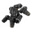 10x Black M5 Hex Motorcycle Windscreen Screws Universal Inner Fasteners 10