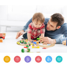 Wooden Train Set DIY Assembly Toy