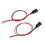 DC 12V Car LED Alternating Alarm Light Black, Easy Install, Durable ABS 2