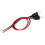 DC 12V Car LED Alternating Alarm Light Black, Easy Install, Durable ABS 8