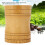 Portable Bamboo Tea Jar Storage Box Lightweight 400ml Tea Container for Kitchen 4