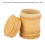 Portable Bamboo Tea Jar Storage Box Lightweight 400ml Tea Container for Kitchen 5