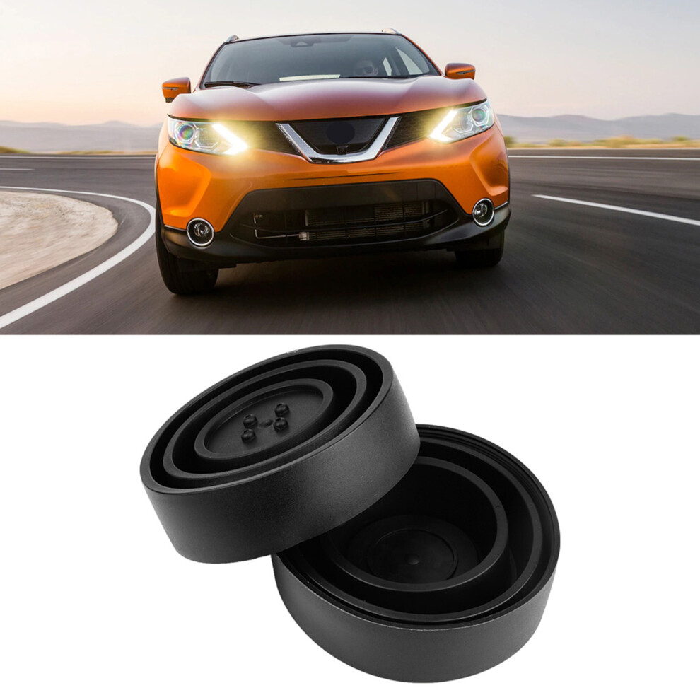 Car Headlight Dust Seal Cover 95Mm Rubber 2 Pack For Universals Black 4641393222080