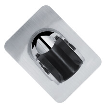 Self Adhesive Chrome Shower Head Holder Bracket Adjustable for Bathroom Use