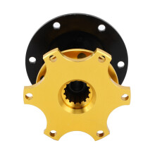 Universal 6-Hole CNC Alloy Quick Release Steering Wheel Hub Adapter Kit