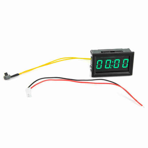 LED Car Clock Digital Green - Vibrant Luminous Display Easy Fit Car Accessory 2