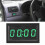 LED Car Watch Digital Green Car Interior Luminous Clock Accessory 6