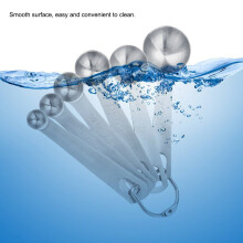 Stainless Steel Measuring Spoons Set 6Pcs for Coffee & Cooking Kitchen Tools