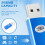 256 MB USB 2.0 Flash U-Disk Blau 2