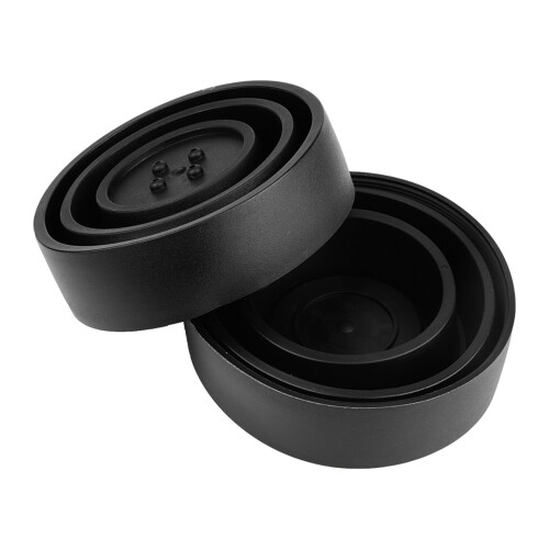 95mm Black LED Headlight Dust Cap 2-Pack 2
