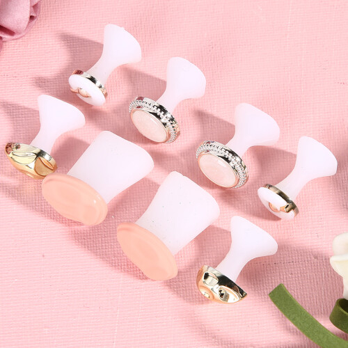 8pcs Silicone Toe Separator Washable Reusable Pedicure Care Tool