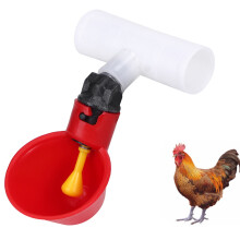 10Pcs 1/2" Tee Chicken Water Cups Drinker Anti-Corrosion Durable