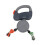 3m Doppel-Hundeleine Automatik Grau 4