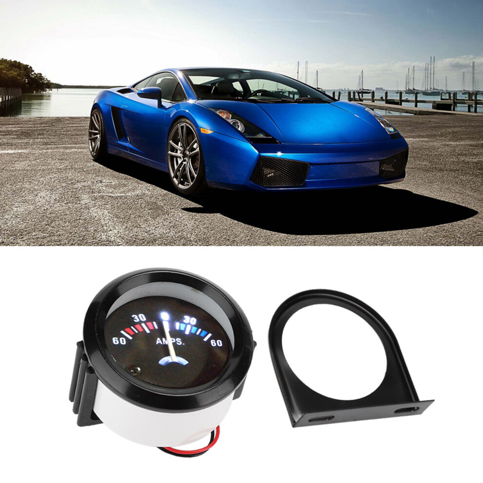 52Mm Car Ammeter Volt Meter 60-0-60A For Modification Night Backlight 8781393225776