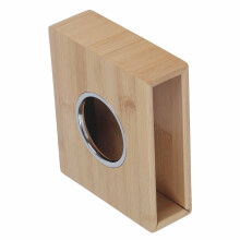Bamboo Teapot Warmer Base Stainless Steel Heat Plate 15x13cm