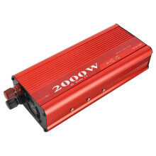 2000W Car Power Inverter USB Converter 12V/24V to 220V Black/Red