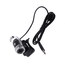 Webcam 12 Megapixels HD Adjustable 360 Microphone for PC Silver