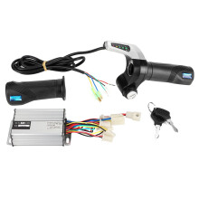 36V 1000W Electric Bike Throttle Kit for 7/8in Handlebar with Power Display