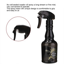 280ml Vintage Refillable Water Spray Bottle for Hairdressing & Barbering Black