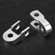 Universal Motorcycle Rear Shock Riser 2pcs Silver No Screw Height Adjustment AU