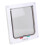 ABS Acrylic Pet Cat Flap Door Lockable Waterproof Medium White 14