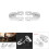 Universal Motorcycle Rear Shock Riser 2pcs Silver No Screw Height Adjustment AU 8