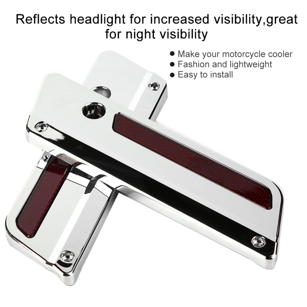 Glide Touring Motorcycle Saddlebag Reflectors Cover Latch Fits Models 6941393228562