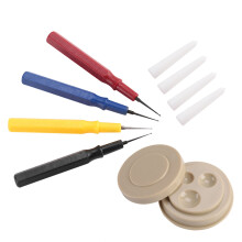 Professional Watch Oiler Set with 4 Oil Pens & Cup, Blue/Yellow
