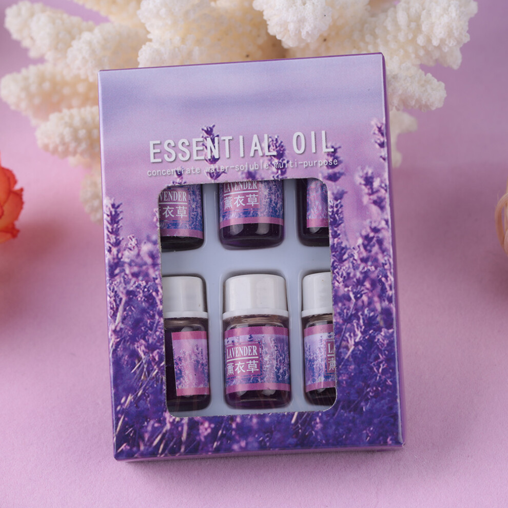 6 Pcs 3ML Essential Oils Aromatherapy Water Soluble | Relax & Refresh